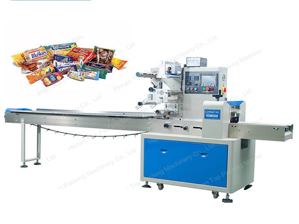 Máquina envasadora de snacks tipo almohada