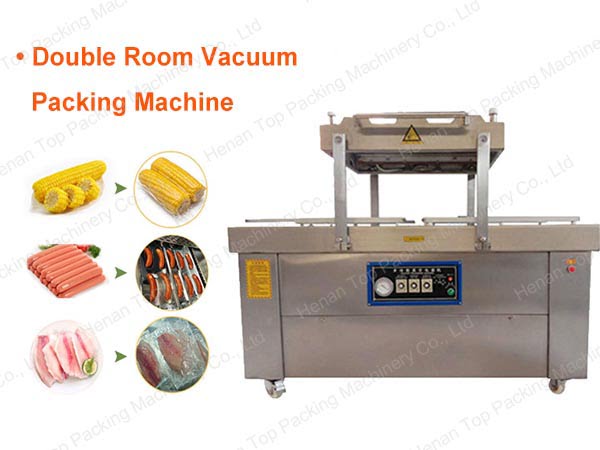 Double room vacuum packaging machine