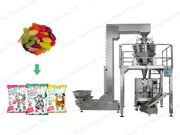 Máquina de embalagem de doces com balança múltipla